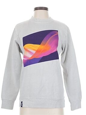 Ripe Crewneck Sweatshirt in Cream with Purple Graphic